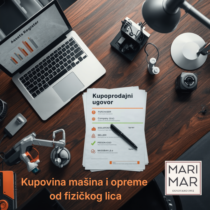 Da li d.o.o. plaća porez na prenos apsolutnih prava kada kupi polovnu mašinu (opremu) od fizičkog lica?